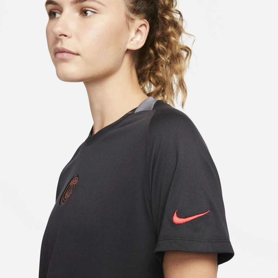 Nike Paris Saint Germain Training T-Shirt Dri-FIT Lifestyle - Black/Dark Grey/Siren Red Woman - Image 5