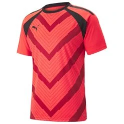 PUMA Training T-Shirt TeamLIGA - Fiery Coral/PUMA Black