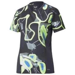 PUMA Training T-Shirt IndividualLIGA Graphic - Parisian Night/Fizzy Light Woman