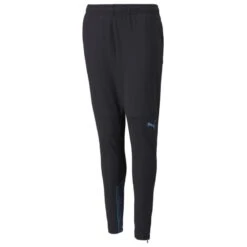 Marseille Training Trousers - PUMA Black/Bleu Azur Kids