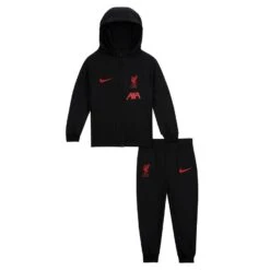 Nike Liverpool Tracksuit Dri-FIT Strike - Black/Siren Red Kids