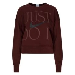Nike Sweatshirt Dri-FIT Get Fit - Brown/Black Woman