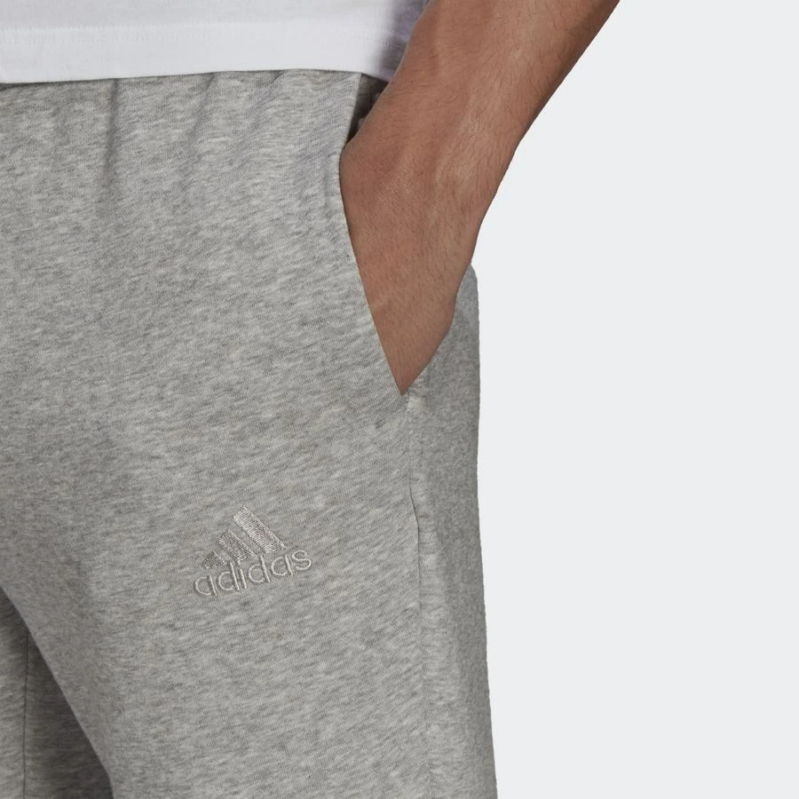 Adidas Sweatpants Essentials Fleece Tapered - Medium Grey Heather/Black - Image 4