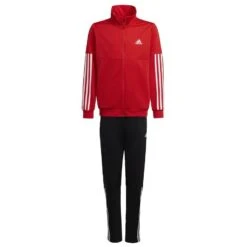 Adidas Training Suit 3-Stripes Team - Vivid Red/White/Black Kids