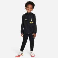 Nike Tottenham Tracksuit Dri-FIT Strike - Black/Volt Kids
