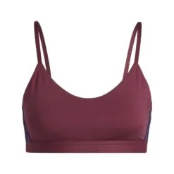 Adidas Sports Bra ALL ME 3-Stripes - Burgundy/Victory Blue Woman