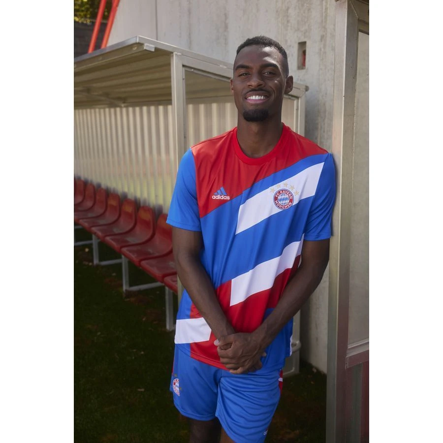 ADIDAS Bayern München Training T-Shirt Pre Match - Bright Royal/Red/White - Image 2