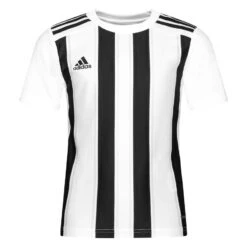 Adidas Playershirt Striped 21 - White/Black Kids