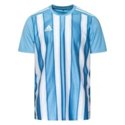 Adidas Playershirt Striped 21 - Team Light Blue/White