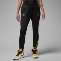 Nike Paris Saint Germain Training Trousers Dri-FIT Strike Jordan X PSG - Black/Tour Yellow Woman