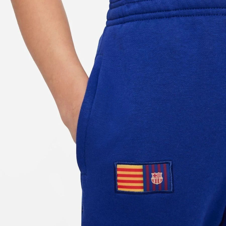 Nike Barcelona Sweatpants Fleece Senyera - Deep Royal Blue/Amarillo Kids - Image 3