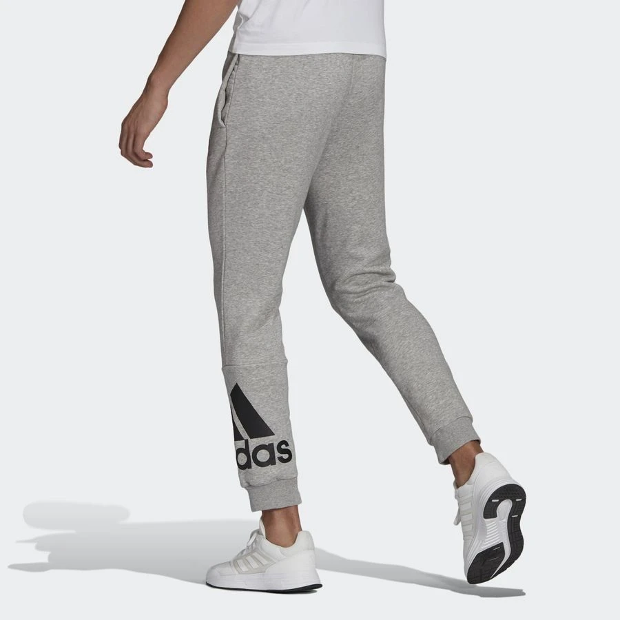 Adidas Sweatpants Essentials Fleece Tapered - Medium Grey Heather/Black - Image 3