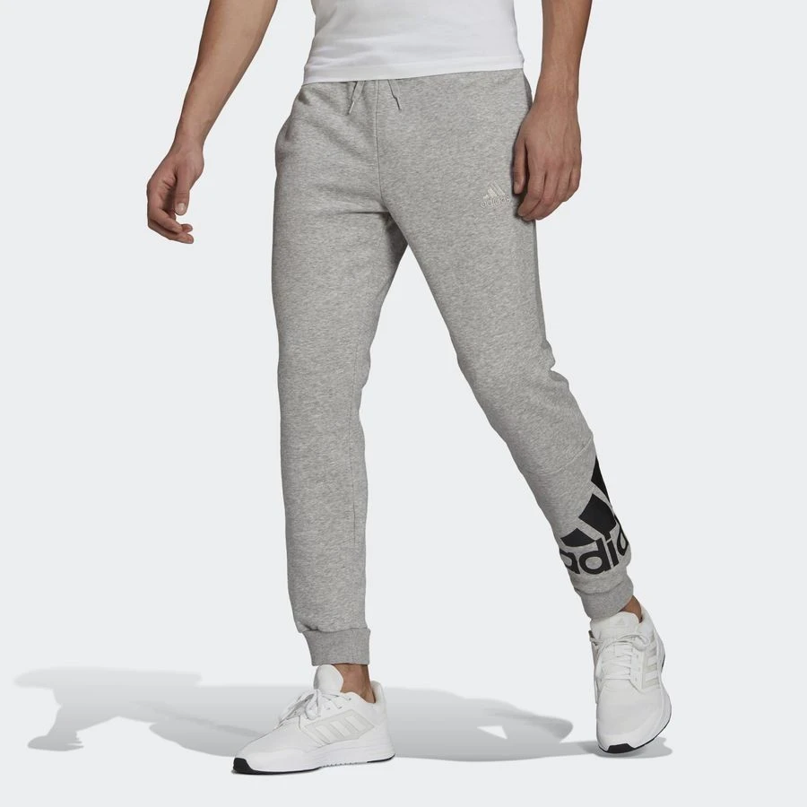 Adidas Sweatpants Essentials Fleece Tapered - Medium Grey Heather/Black - Image 2