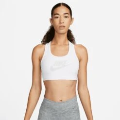 Nike Sports Bra Dri-FIT Swoosh Futura GX - White Woman