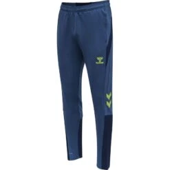 Hummel Lead Training Trousers - Navy/Green Kids