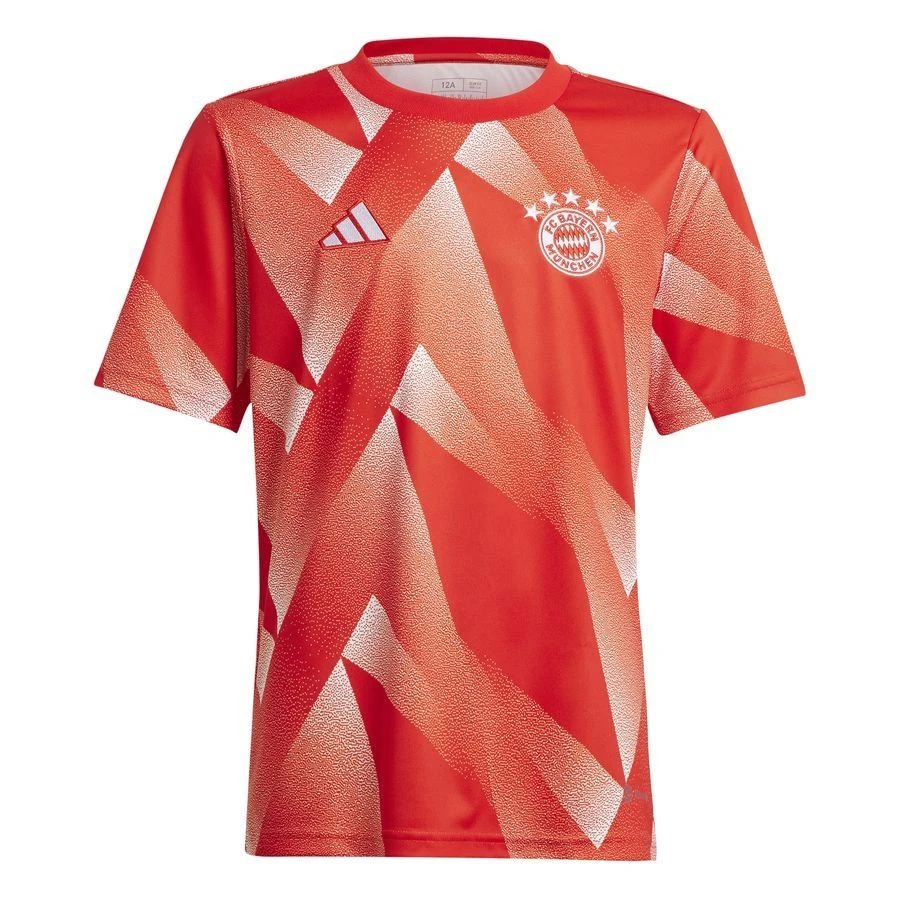 ADIDAS Bayern München Training T-Shirt Pre Match - Red/White Kids